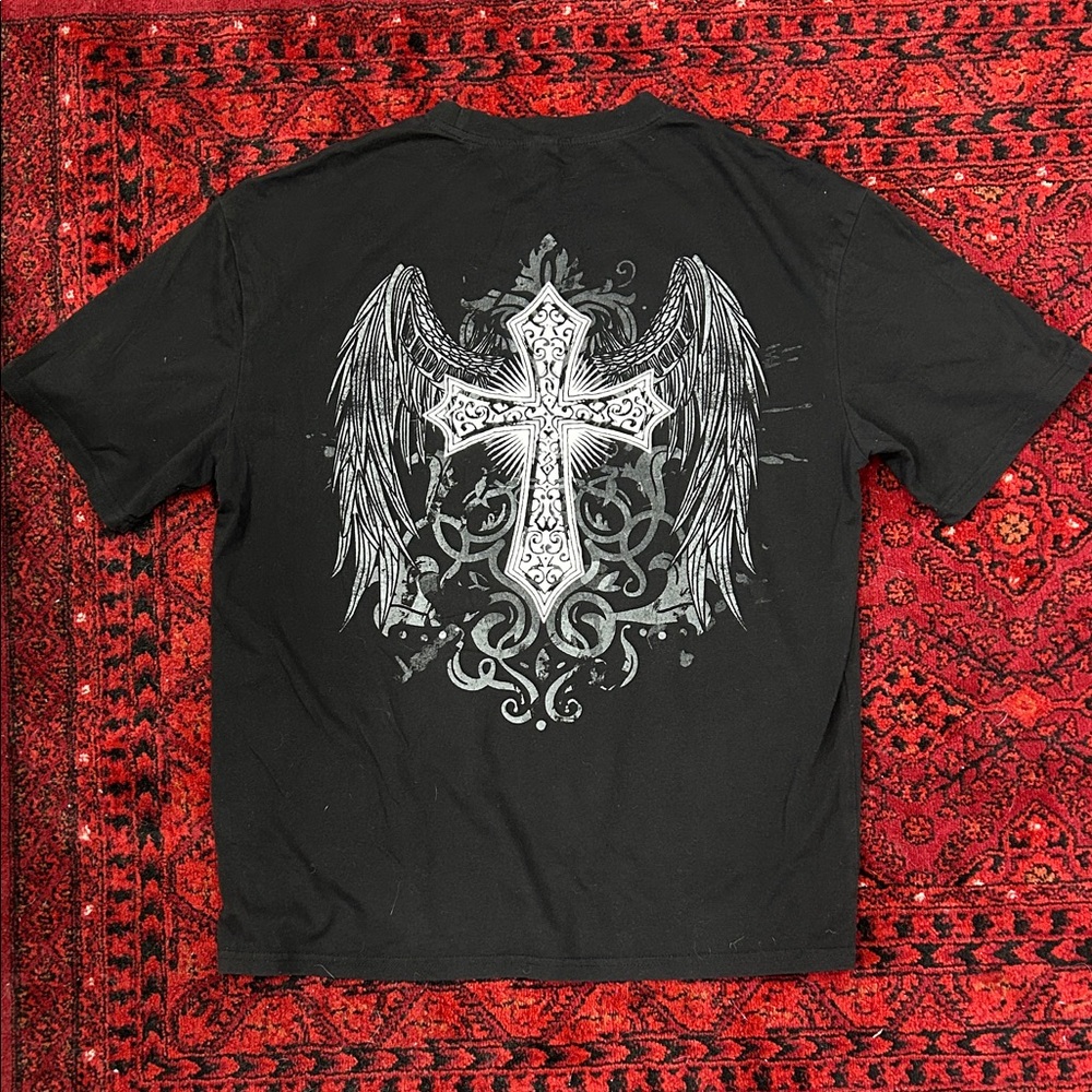 Black Graphic Men's Shirt